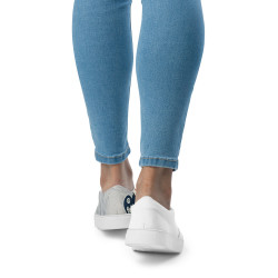 Tennis en toile sans lacets femme