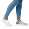 Tennis en toile sans lacets femme